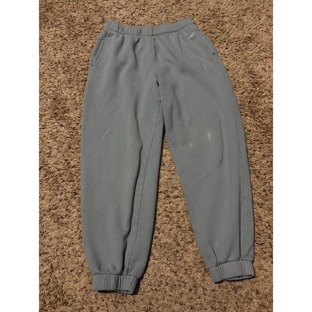Hollister Adjustable-Rise Sweatpants – Blue/Gray | Size S Short | AS-IS Stain